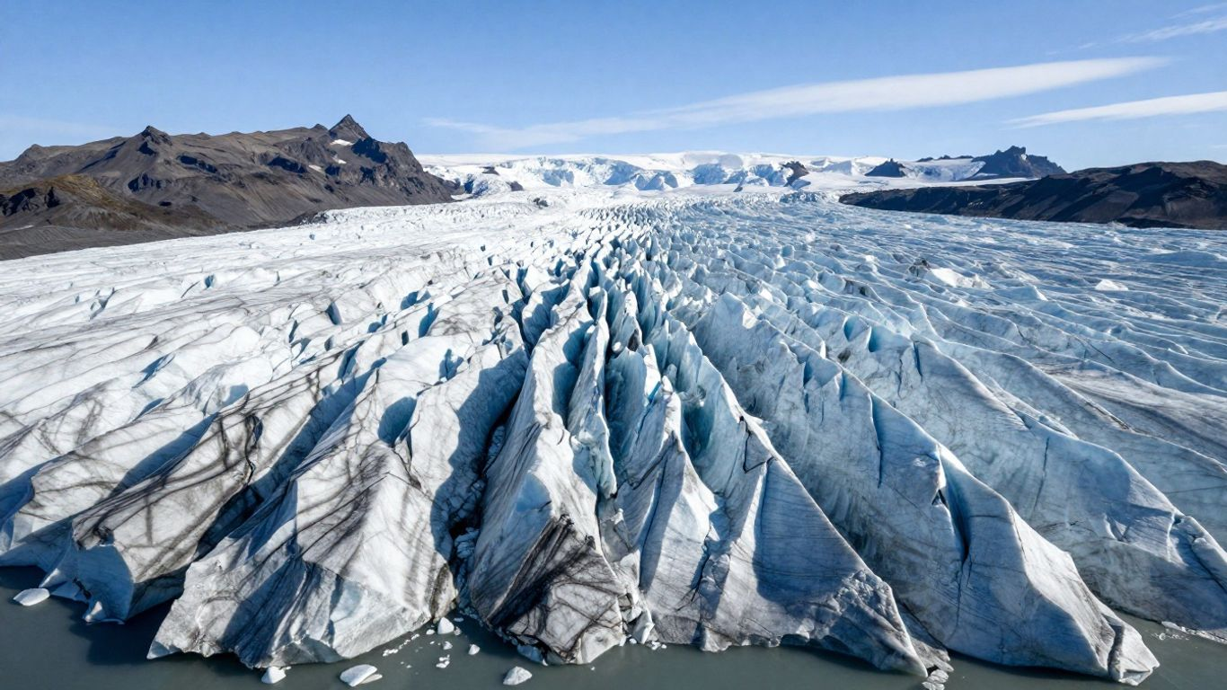 Icelandic glacier landscape