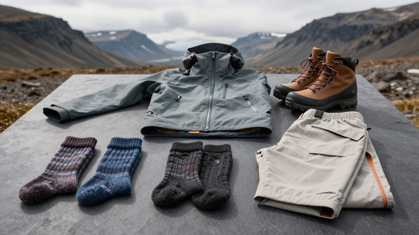 Layered clothing for Icelandic glacier adventures